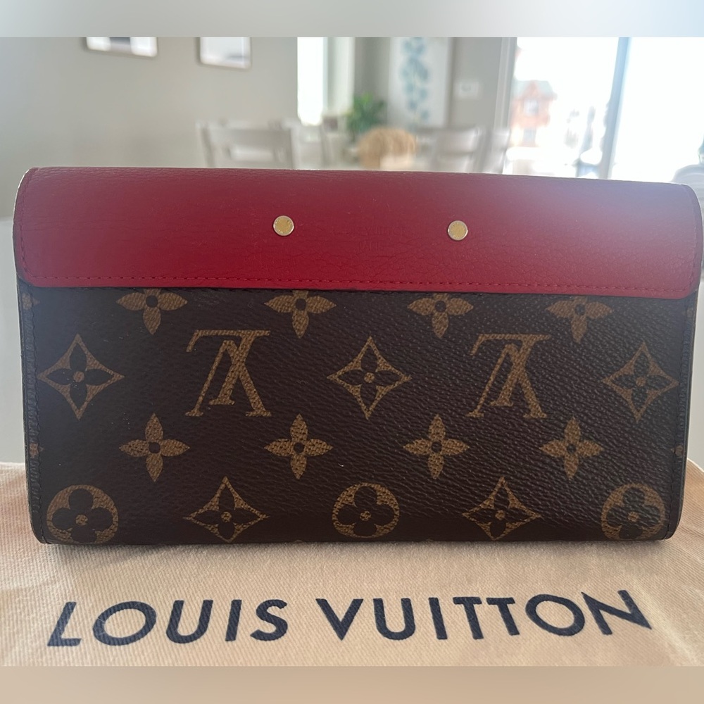 Louis Vuitton Monogram Cherry Pallas Long Flap Wallet & Unbranded WOC Chain - Picture 4 of 16